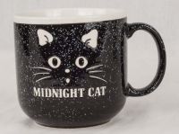Midnight Cat Speckled Stoneware Coffee Mug
